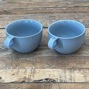Nespresso Coffee Barista Collection Cappuccino Cups Light Gray Set of 2